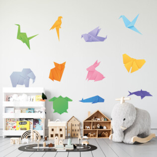 Stickers Animaux Origami