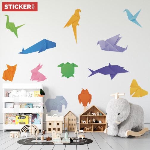 Stickers Animaux Origami