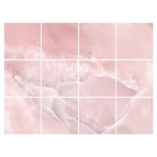 Stickers Carrelage Marbre Rose Poudré