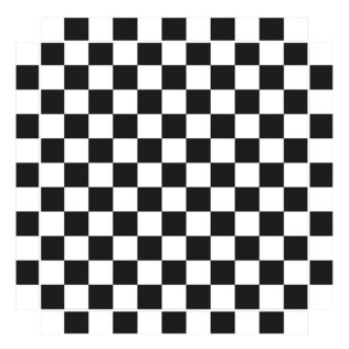 Sticker Ikea Lack Damier Noir