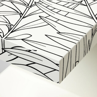Sticker Ikea Lack Feuilles Tropicales