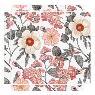Sticker Ikea Lack Fleur Gravure