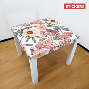Sticker Ikea Lack Fleur Gravure