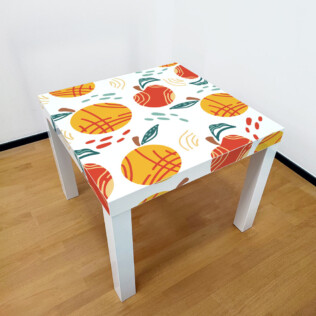 Sticker Ikea Lack Pommes et Oranges