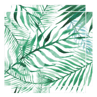 Sticker Ikea Lack Jungle Aquarelle