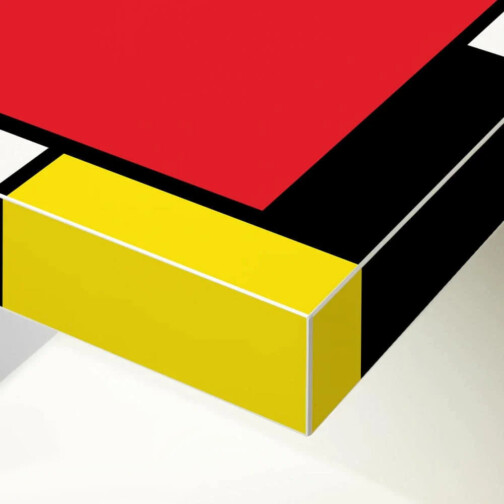 Sticker Ikea Lack Mondrian