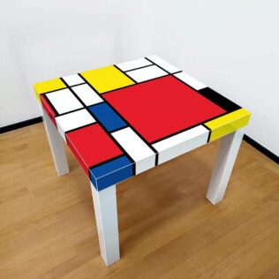 Sticker Ikea Lack Mondrian
