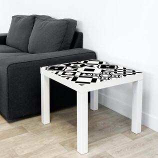 Sticker Ikea Lack Monochrome