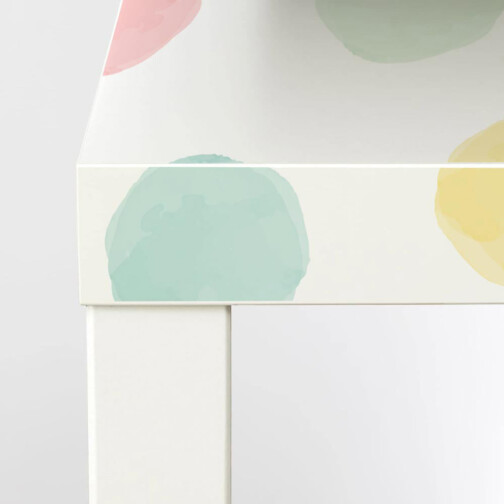 Sticker Ikea Lack Points Aquarelle