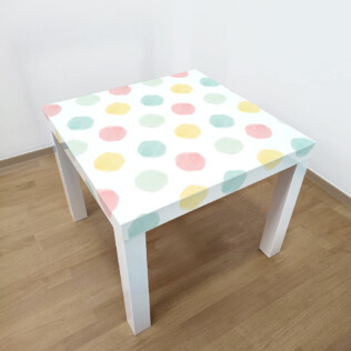 Sticker Ikea Lack Points Aquarelle