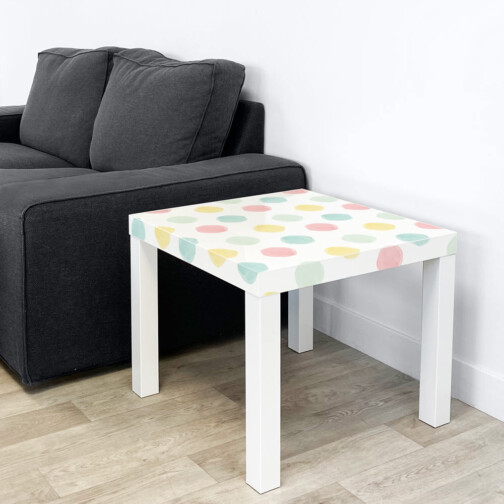 Sticker Ikea Lack Points Aquarelle