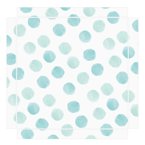Sticker Ikea Lack Ronds Aquarelle