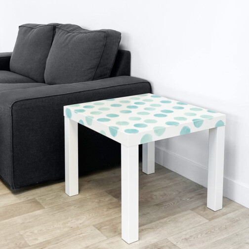 Sticker Ikea Lack Ronds Aquarelle