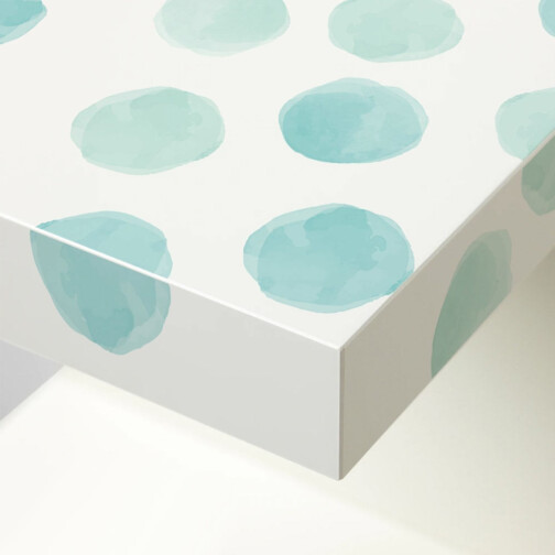 Sticker Ikea Lack Ronds Aquarelle