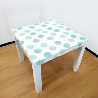Sticker Ikea Lack Ronds Aquarelle