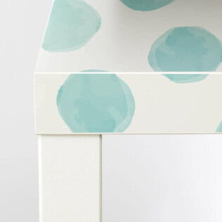 Sticker Ikea Lack Ronds Aquarelle