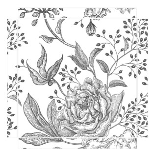 Sticker Ikea Lack Rose Gravure