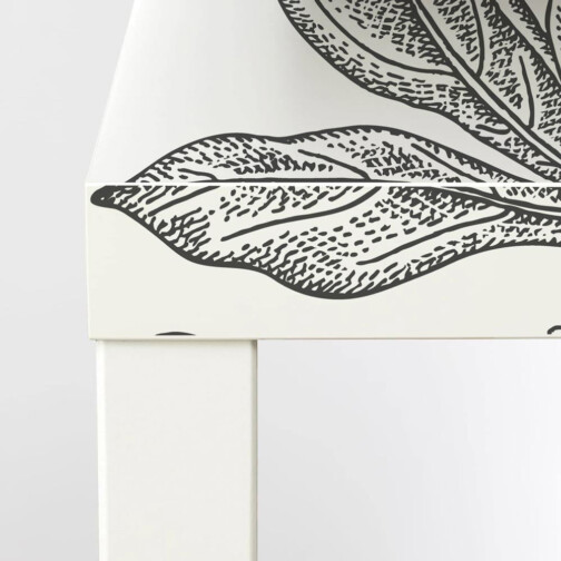 Sticker Ikea Lack Rose Gravure