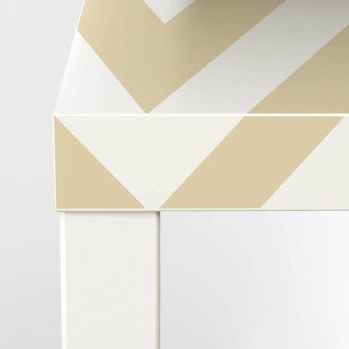 Sticker Ikea Lack Scandinave Creme