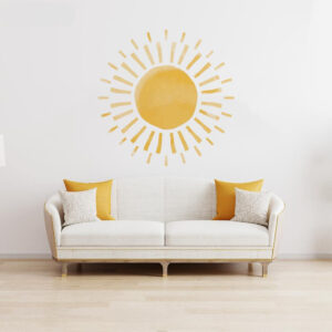 Sticker Soleil Aquarelle