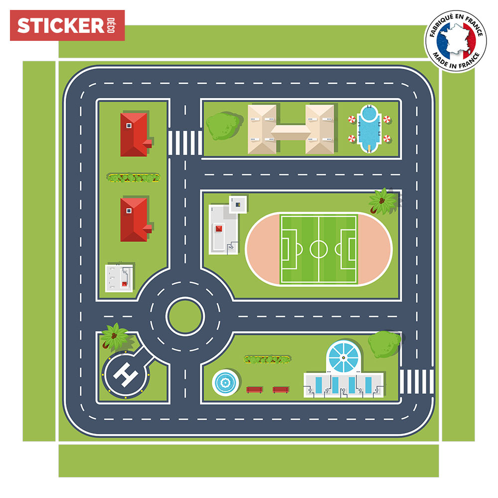 Stickers autocollants Circuit automobile pour voitures pour enfants