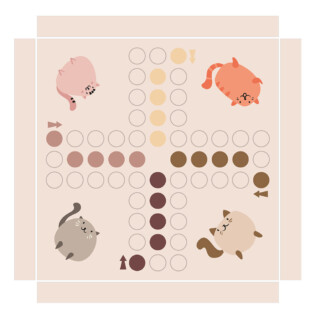 Sticker Ikea Lack Jeu De Petits Chevaux Chat