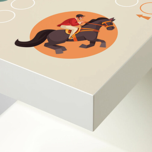Sticker Ikea Lack Jeu De Petits Chevaux Cavalier