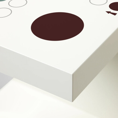Sticker Ikea Lack Jeu De Petits Chevaux Couleurs