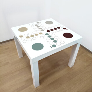 Sticker Ikea Lack Jeu De Petits Chevaux Couleurs