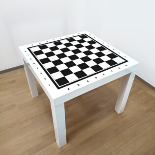 Sticker Ikea Lack Jeu Échecs 55x55cm