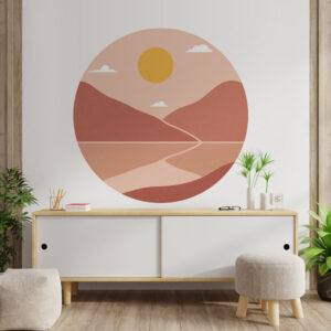 Sticker Rond Terracotta