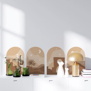 Stickers Arches Marron