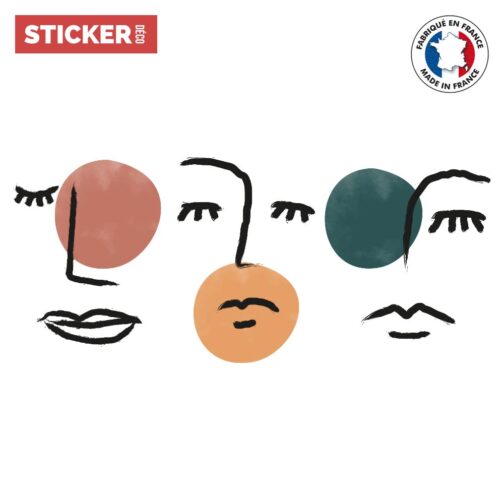 Sticker Formes Visages