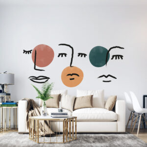 Stickers Formes Visages