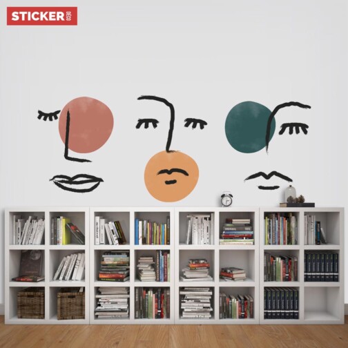 Sticker Formes Visages