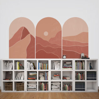 Stickers Paysage Terracotta
