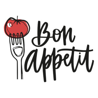 Sticker Bon Appétit Fourchette