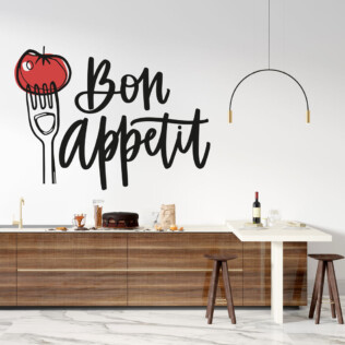 Sticker Bon Appétit Fourchette