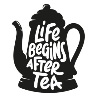 Sticker Life Begins After Tea