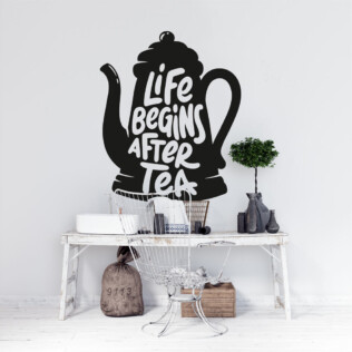 Sticker Life Begins After Tea