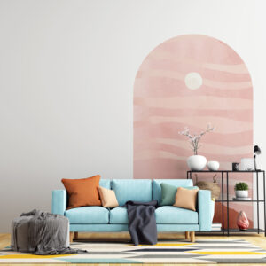 Sticker Arche Désert Rose