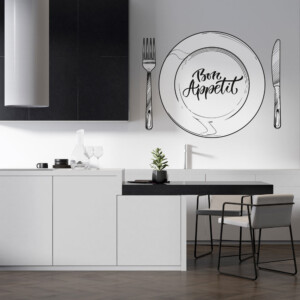 Sticker Assiette Bon Appétit