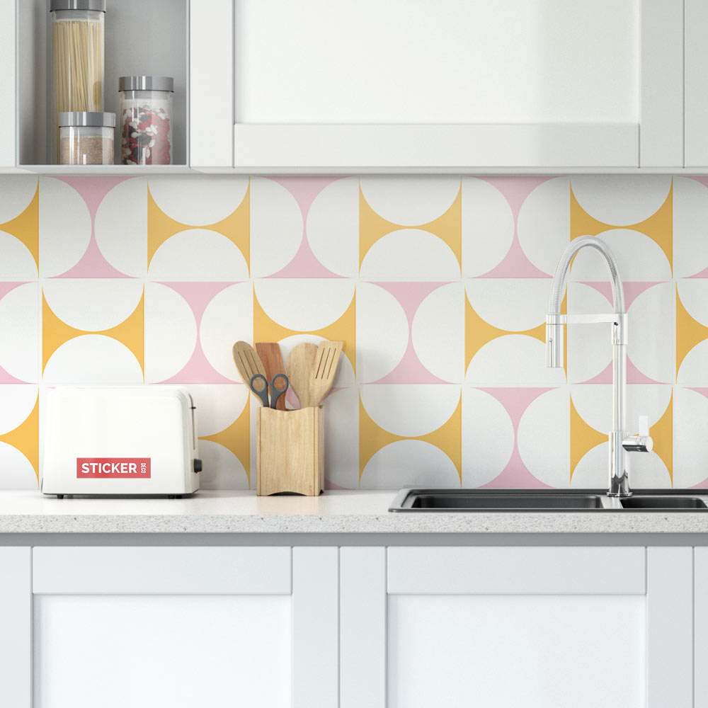 Stickers décoration design pour carrelage cuisine, salle de bain