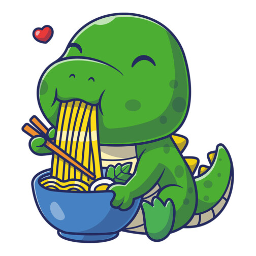 Sticker Dinosaure Mignon
