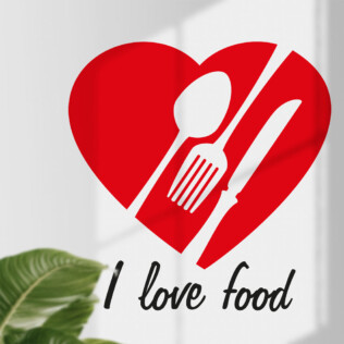 Sticker I Love Food