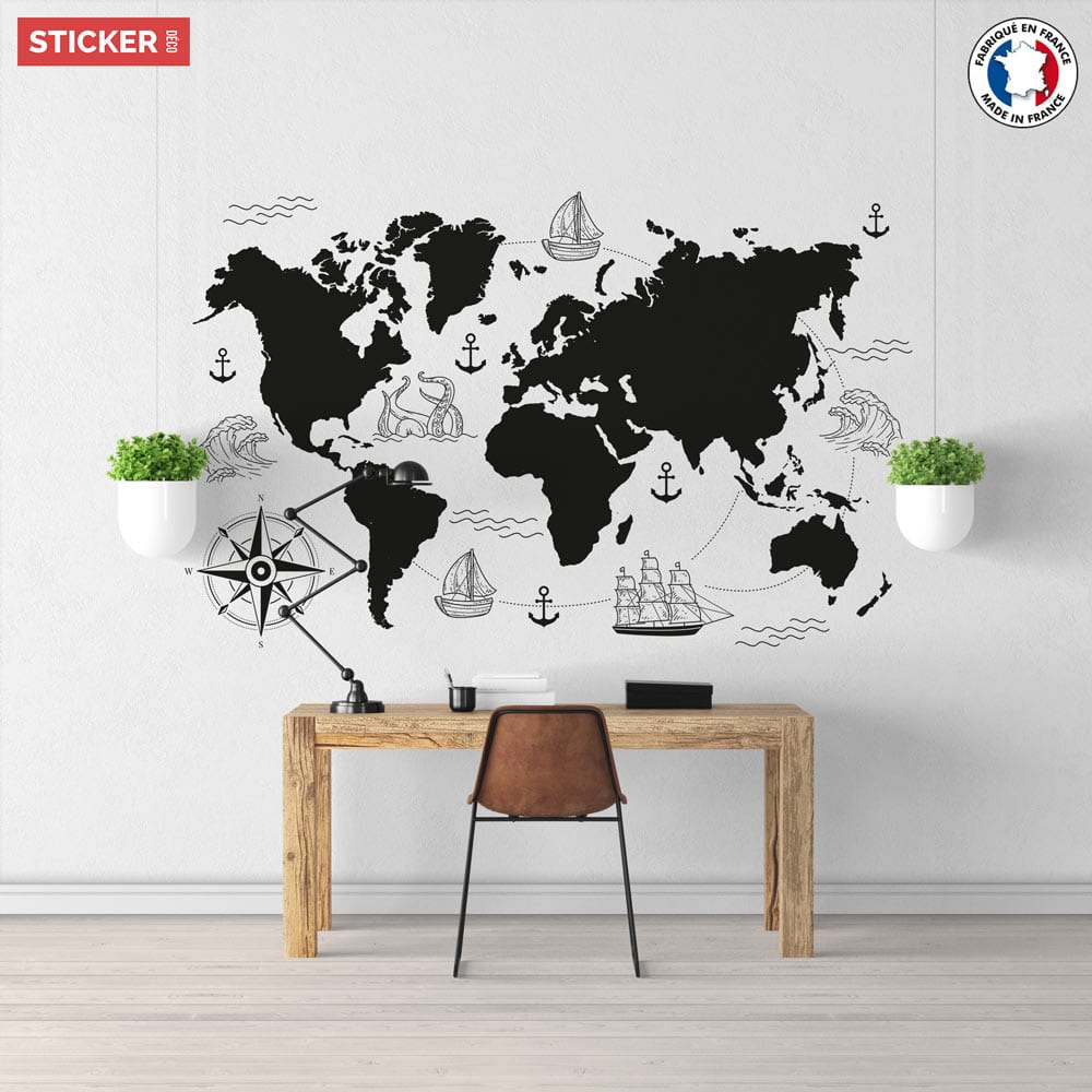 Sticker Map Conquistador, Sticker Carte du Monde
