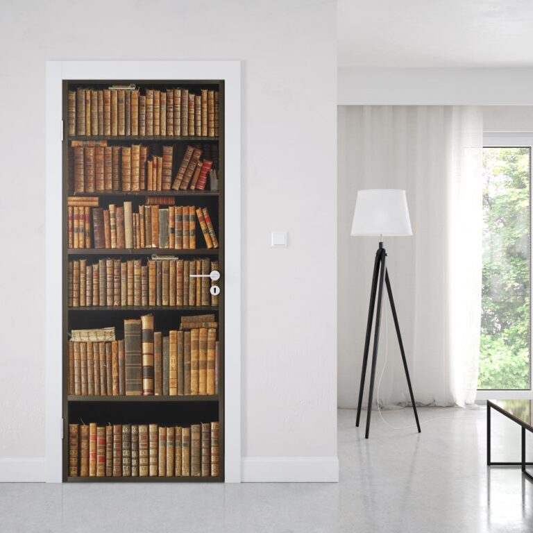 Sticker Porte Bibliothèque Ancienne | Sticker Porte | StickerDeco.fr