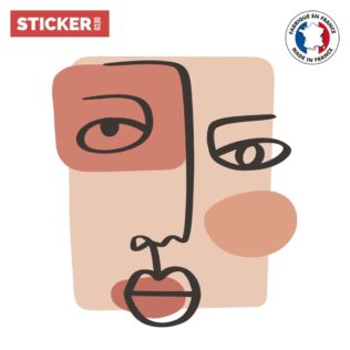 Sticker Visage Bohème