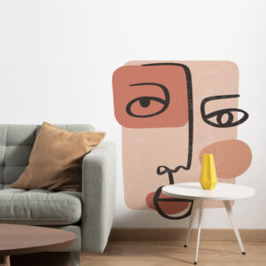 Sticker Visage Bohème