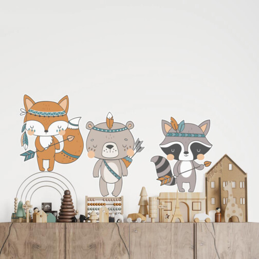 Stickers Animaux Indien